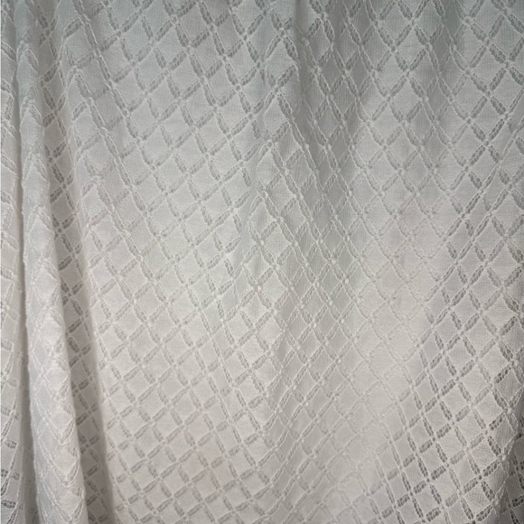 Charter Club White Puff Sleeve Smocked Blouse - Picture 2 of 4